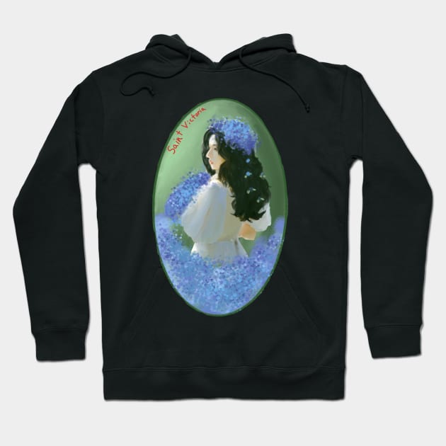 Saint Victoria Hoodie by HappyRandomArt